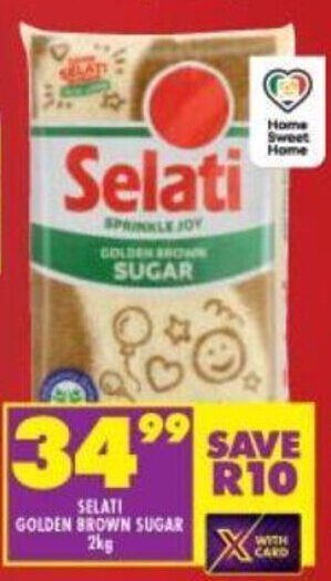 Shoprite Selati Golden Brown Sugar 2kg offer