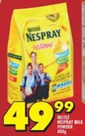 Shoprite Nestlé Nespray Milk Powder 400g offer