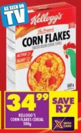 Shoprite Kellogg's Corn Flakes Cereal 500g offer
