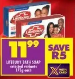 Shoprite Lifebuoy Bath Soap selected variants 175g offer