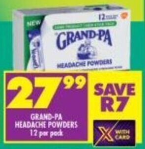Grand-Pa Headache Powders 12 per pack