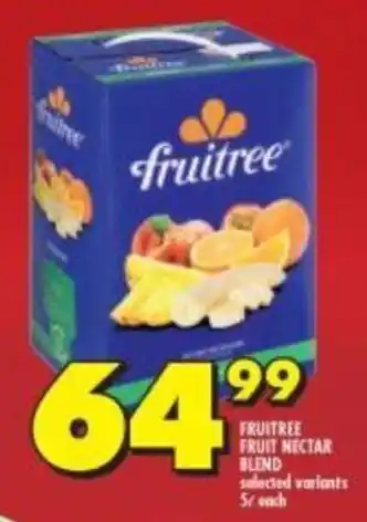 Shoprite Fruitree Fruit Nectar Blend selected variants 5L offer