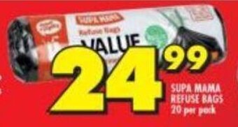 Supa Mama Refuse Bags 20 per pack