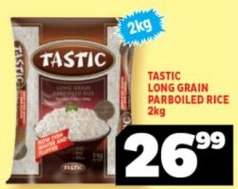 Usave Tastic Long Grain Parboiled Rice 2kg offer