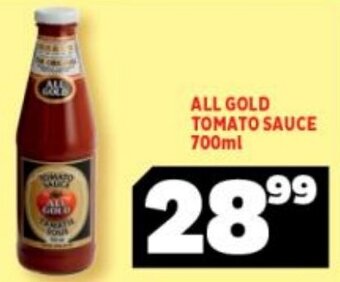 Usave All Gold Tomato Sauce 700ml offer