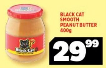 Usave Black Cat Smooth Peanut Butter 400g offer