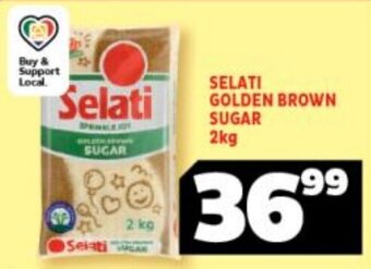 Usave Selati Golden Brown Sugar 2kg offer