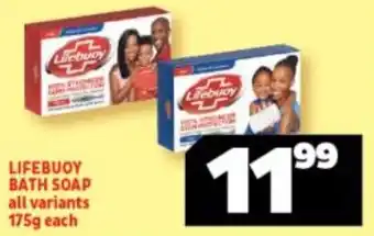 Usave Lifebuoy Bath Soap all variants 175g offer