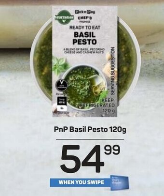 Pick n Pay PnP Basil Pesto 120g offer
