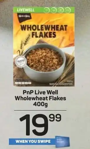 Pick n Pay PnP Live Well Wholewheat Flakes 400g offer