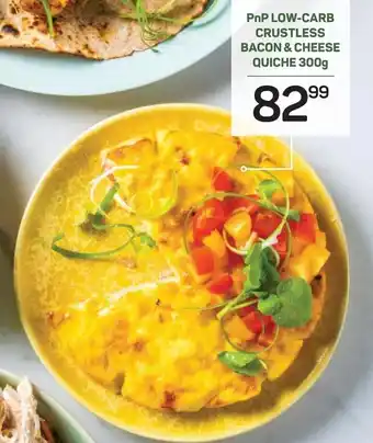 Pick n Pay PnP Low-Carb Crustless Bacon & cheese Quiche 300g offer