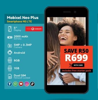 Mobicel Neo Plus Smartphone 4G LTE