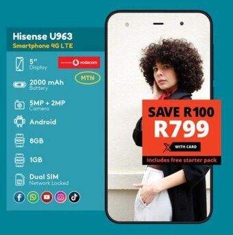 Hisense U963 Smartphone 4G LTE