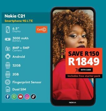 Nokia C21 Smartphone 4G LTE
