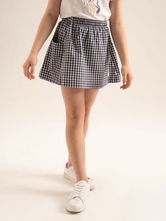 Girls checked skirt