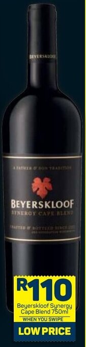 Pick n Pay Beyerskloof Synergy Cape Blend 750ml offer