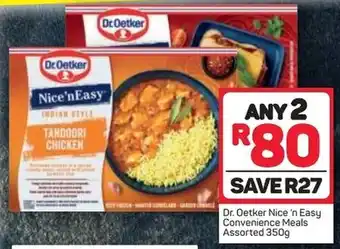 Pick n Pay Dr. Oetker Nice n' Easy Convenience Meals assorted 2 x 350g offer