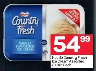 Pick n Pay Nestlé Country Fresh Ice Cream assorted 2 litre offer