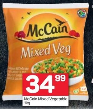 Pick n Pay McCain Mixed Vegetables 1kg offer