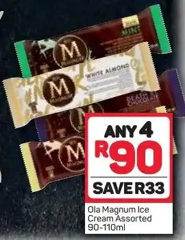 Pick n Pay Ola Magnum Ice Cream Assorted 4 x 90-110ml offer