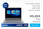 First Shop Lenovo AMD V15 offer