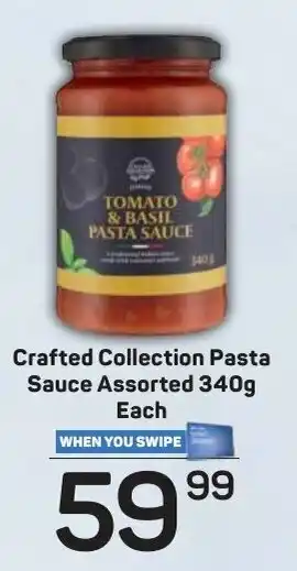 Pick n Pay Crafted Collection Pasta Sauce assorted 340g offer