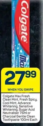 Pick n Pay Colgate Toothpaste assorted 100ml offer