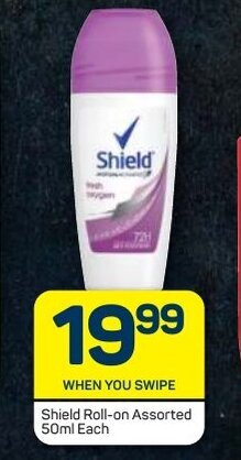 Pick n Pay Shield Roll-On assorted 50ml offer
