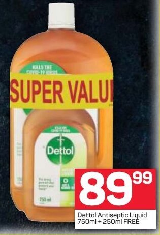 Pick n Pay Dettol Antiseptic Liquid 750ml + 250ml free offer
