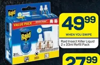Pick n Pay Raid Insect Killer Liquid 2 x 33ml offer