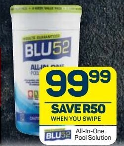 Pick n Pay Blu52 All-in-One Pool Solution offer