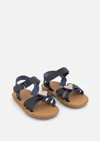 Woolworths Heart leather sandals (size 4-13) younger girl offer