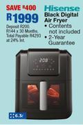 OK Furniture Hisense black digital air fryer offer