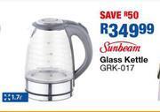 OK Furniture Sunbeam 1.7l glass kettle grk-017 offer