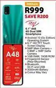 OK Furniture Itel 6.1" a48 4g dual sim smartphone offer