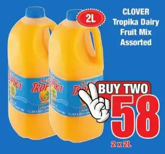 Boxer Build CLover Tropika Dairy Fruit Mix Assorted 2x2L offer