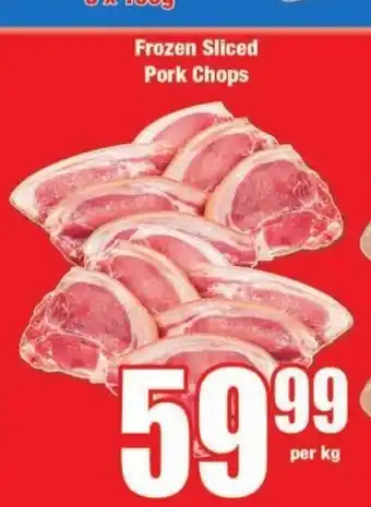 Boxer Build Frozen Sliced Pork Chops Chops per kg offer
