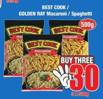 Boxer Build Best Cook / Golden Ray Macaroni / Spaghetti 3x500g offer