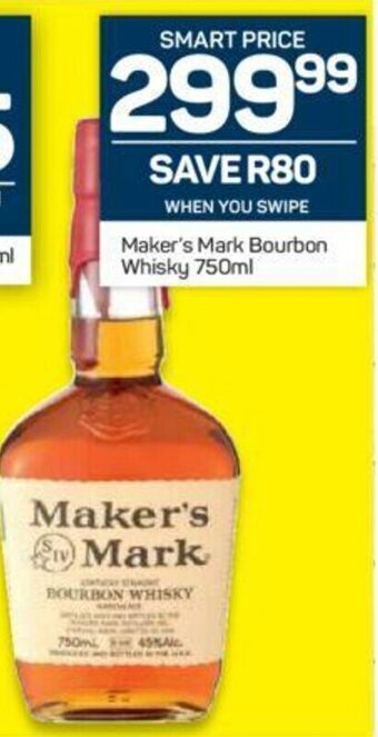 Maker's Mark Bourbon Whisky 750ml