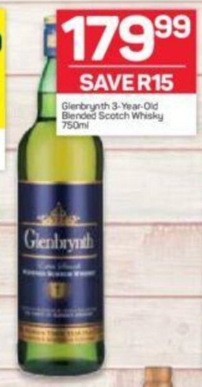 Glenbrynth 3-year-old Blended Scotch Whisky 750ml