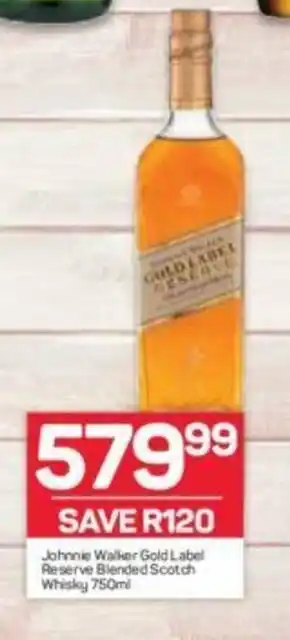 Pick n Pay Liquor Johnnie Walker Gold Label Reserve Blended Scotch Whisky 750ml offer