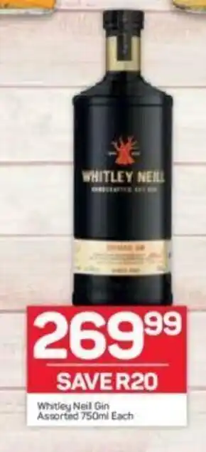 Pick n Pay Liquor Whitley Neil Gin Assorted 750ml each offer