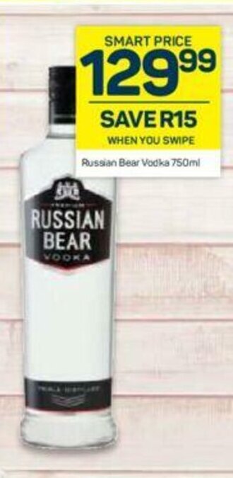 Russian Bear Vodka 750ml