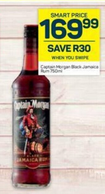 Pick n Pay Liquor Captain Morgan Black Jamaica Rum 750ml offer