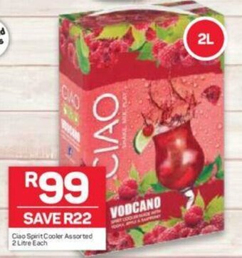 Pick n Pay Liquor Ciao Spirit Cooler Assorted 2 Litre each offer