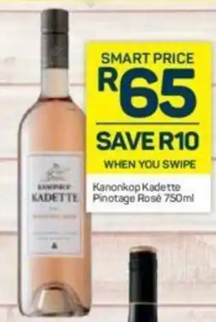 Pick n Pay Liquor Kanonkop Kadette Pinotage Rose 750ml offer