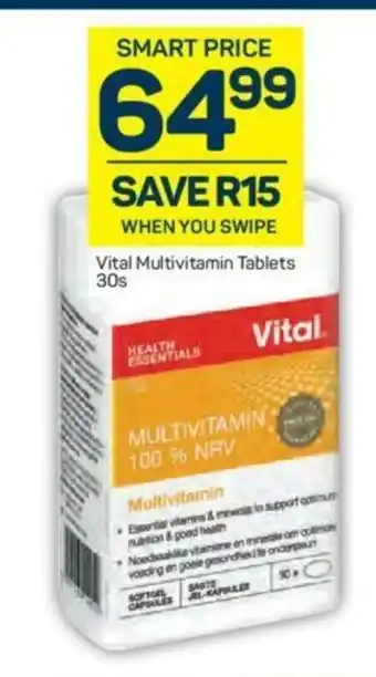 Pick n Pay Vital Multivatamin Tablets 30s offer