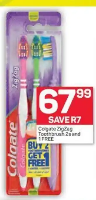 Pick n Pay Colgate Zigzag Toothbrush 2s and 1 Free offer