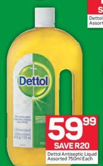 Pick n Pay Dettol Antiseptic Liquid Assorted 750ml each offer