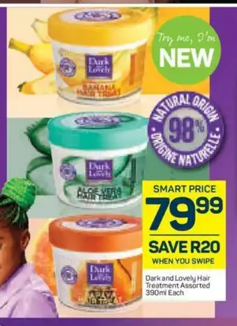 Pick n Pay Dark and Lovely Hair Treatment Assorted 390ml each offer